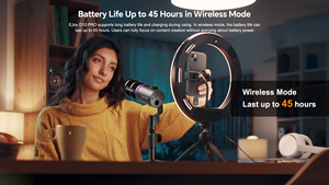 <span class=keywords><strong>COMICA</strong></span> D10 Pro, ligero, dinámico, juego de escritorio para computadora, micrófono de mano inalámbrico para grabación en vivo - Product Image 5