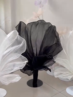 S178 fait à la main géant soie Installation Organza fleur mariage décoration décors événement fête décoration pour la décoration de Table