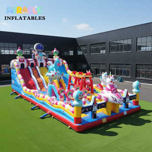 Castillo Inflable Comercial con Temática Espacial, Combo <span class=keywords><strong>de</strong></span> Juegos Inflables para Niños, Pista <span class=keywords><strong>de</strong></span> Obstáculos Inflable para Fiestas, Castillo Inflable para Exteriores - Product Image 1