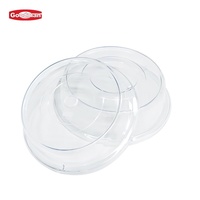 Accessoires de restaurant : Couvre-plats en plastique transparent écologiques, empilables, légers, à motifs personnalisés, pour dîner et fêtes