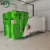Système de traitement des déchets solides professionnel avancé RNKJ, conteneur de compression des ordures mobile hydraulique automatique, grossiste