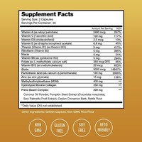 Capsules de Formule Premium pour la Croissance de la Barbe 5000mcg Biotine Collagène Complexe Vitaminique pour le Soutien des Poils Faciaux Masculins Certifié Halal