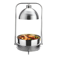Réchaud de buffet professionnel de luxe en acier inoxydable, ensemble de marmites chauffantes isolées, présentoir chauffant pour la pause thé, fournitures de buffet
