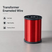 Kawat Aluminium Magnet Email Transformer 600V Tahan Suhu 130 hingga 180 Derajat Celcius Kawat Email Tahan UEW untuk Kelistrikan