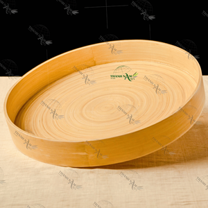 Fabricant Plateau en bambou léger et durable Plateau de service pour fruits Plateau décoratif pour cuisine/salon - Product Image 6