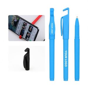 Creative Designs <b>Multi</b>-Function Gel <b>Pen</b> for Mobile Phone Custom Logo Plastic Material 0.5mm Writing Width Wholesale - Product Image 3