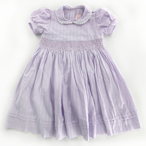 Vestido de Niña con Bordado Smocked, Ropa Infantil de Boutique, Hecho a Mano, Verano, Navidad, Algodón, Rosas - Product Image 5