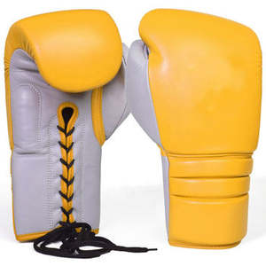 Guantes de boxeo profesionales de PU logotipo personalizado rojo oro 10oz 16oz guantes de entrenamiento de combate impermeable PVC perforación MMA artes marciales - Product Image 4