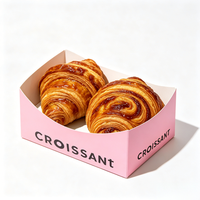 Carton pliable pour donuts style burger, personnalisable avec logo, emballage en papier, export en gros pour les magasins de restauration mondiale – Fournisseur direct usine