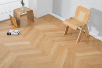 Plancher d'ingénieur de haute qualité, entretien facile, bois dur d'acajou blanc utilisé à l'intérieur, bois pour salon