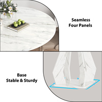 Ensemble de table à manger en bois moderne sur mesure, 4 places, table ronde, meubles de salle à manger pour restaurant, cuisine, maison