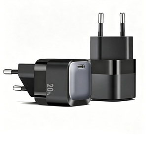 Kit de <span class=keywords><strong>chargeur</strong></span> rapide 20W PD, <span class=keywords><strong>chargeur</strong></span> mural GaN type C avec prise multi-prise US UK EU, câble de charge USB-C portable pour téléphone tablette - Product Image 3