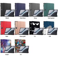 Étui arrière pour tablette PC imprimé en couleur pour Oneplus Pad2/Pad3 Pro 12,1 pouces, ultra fin, léger, pliable en trois parties