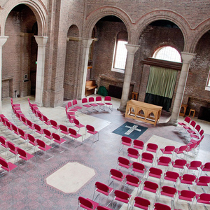 <span class=keywords><strong>Chaise</strong></span> empilable en acier inoxydable avec siège rembourré en tissu pour restaurant, banquet et hôtel - Product Image 4