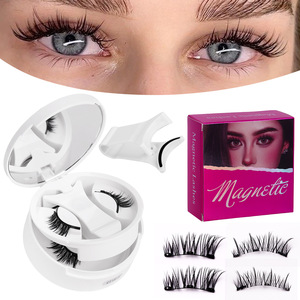 Nouveau style 2026 : Kit de <span class=keywords><strong>cils</strong></span> <span class=keywords><strong>magnétiques</strong></span> effet naturel 3D, épaisseur 0,03 mm, imperméables, légers, sans colle, intégrés - Product Image 1