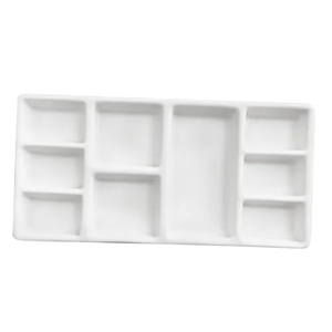 Paleta <span class=keywords><strong>de</strong></span> cerámica, placa mezcladora <span class=keywords><strong>de</strong></span> colores, <span class=keywords><strong>pintura</strong></span> <span class=keywords><strong>de</strong></span> acuarelas, viaje <span class=keywords><strong>de</strong></span> concha blanca <span class=keywords><strong>para</strong></span> <span class=keywords><strong>pintura</strong></span> al óleo, gouache y pinturas acrílicas - Product Image 1