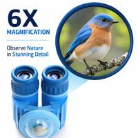 Télescope d'extérieur 6X18, jumelles compactes et légères pour enfants, jumelles de poche pour la randonnée, le camping, les voyages, l'observation des oiseaux, cadeau pour adultes