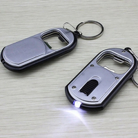 Porte-clés multifonctionnel avec lampe torche, logo personnalisé, lumière LED, ouvre-bouteille de bière, cadeau promotionnel