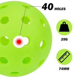 Großhandel Custom Professional 40 Löcher Pickle ball Balls Regelung 26 <span class=keywords><strong>g</strong></span> Wettbewerb PE Material No-Seam Piece Langlebig - Product Image 3