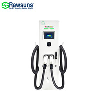 Station de recharge DC intégrée pour véhicule électrique 350 kW avec recharge rapide refroidie par air, kit de conversion EV à double pistolet de recharge