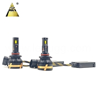 Ampoules de phares LED pour voiture 200W HB3/9005 HB4/9006 |    Blanc 6500K |   4 tubes en cuivre pour dissipation thermique |   Kit d'éclairage LED sans erreur