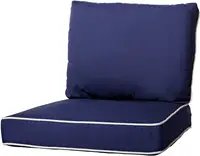 Özelleştirilmiş açık derin sandalye minderi sünger koltuk minderi veranda mobilya koltuk minderi lacivert