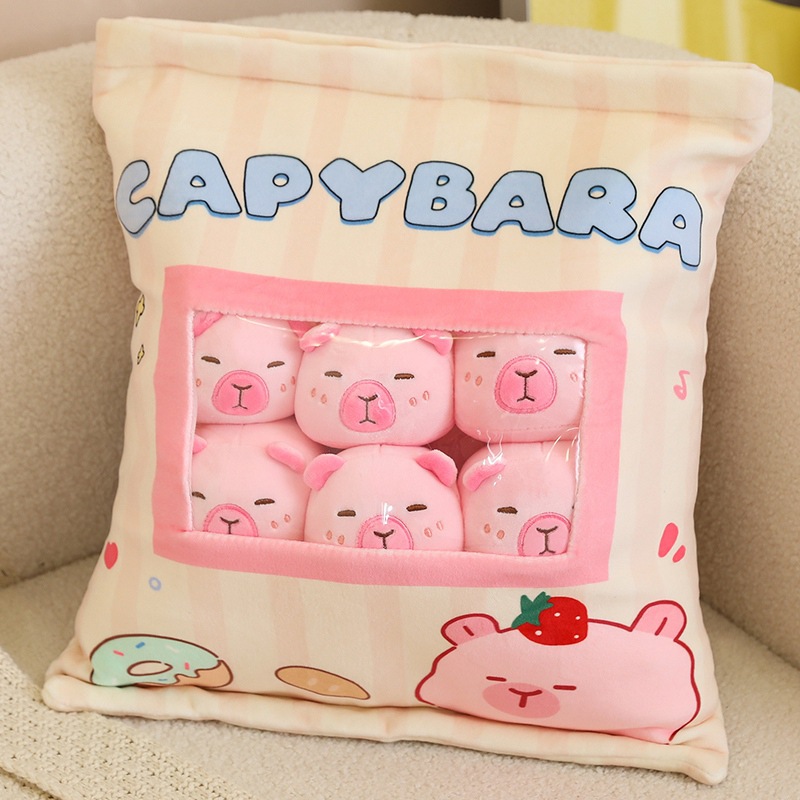 Pink capybara-6 balls