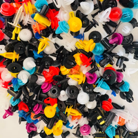 Clips de fixation en plastique pour pare-chocs automobiles de haute qualité, 100 pièces, noirs