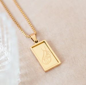 Inspire Jewelry Collier en acier inoxydable plaqué or 18 carats Collier musulman le plus vendu Collier <span class=keywords><strong>Trust</strong></span> in God Bijoux Tawakkul - Product Image 2