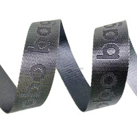 Petit quantité minimale de commande personnalisé 3D Logo surélevé Durable tissé Jacquard Polyester Nylon Sangle Bande pour sac Sangles Poignée Sac Bagages Chaussures