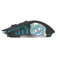 Souris de Jeu Sans Fil Keywin LED à Réponse Rapide 2.4G, Rechargeable 1600 DPI 7D, Rétroéclairage Respirant LED pour Grossiste