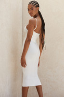 Robe longue élégante et décontractée pour femme, idéale pour l'été, grande taille, blanche, sans manches, coupe droite, taille naturelle, devant uni