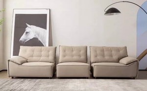 French Cream Modern <strong>Funky</strong> Living Room Orange Cloud Couch <strong>Sofa</strong> Modul - Product Image 6