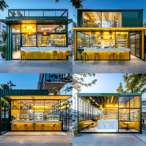 Contenedor Prefabricado de Lujo de 40 Pies con Certificación CE, Cafeterías, Bar Móvil, Kiosco, <span class=keywords><strong>Tienda</strong></span> de Comida Portátil de Ensamblaje Rápido, Modular - Product Image 3