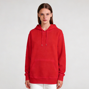 Sweat à capuche vierge 300 GSM épais, coupe ample unisexe, avec logo personnalisé, pour hommes, couleur unie, avec poche - Product Image 2