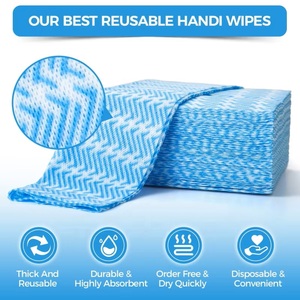 Paños de Limpieza Reutilizables de Tela No Tejida, Toallas Desechables para Cocina, Paños Secos - Product Image 2