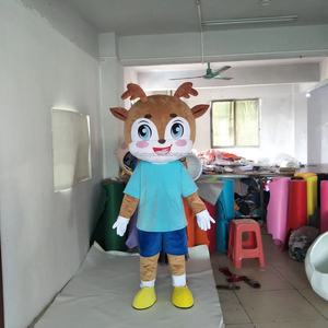 Efun quantité minimale de commande 1 PC Costume de mascotte <span class=keywords><strong>renne</strong></span> de Noël personnalisé professionnel Costume de mascotte de bonhomme de neige Père Noël cartoon à vendre - Product Image 1