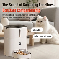 Distributeur intelligent pour chats avec inspection complète, programmation des repas, compartiments amovibles et lavables, anti-déversement, pour hôtels pour animaux