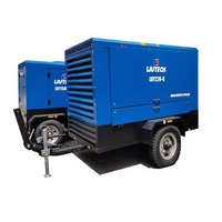 Compresseur d'air diesel mobile 8 bars 6 bars 750 CFM avec moteur diesel Tier 4 et marteau-piqueur