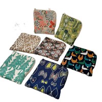 Sac carré en coton et lin brodé fait main de Minagawa Akira, style vintage européen et américain, fermeture éclair en L, été 2026