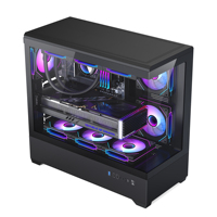 Wholesale Gaming PC Case Boitier PC MicroATX ATX E ATX 9pcs 120cm Fan 430mm Graphics Card Multi Hard Drive Desktop Chassis OEM