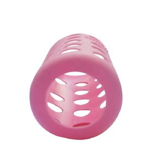 Bouteille d'eau en verre en silicone écologique / Housse de bouteille en caoutchouc de silicone 300ml/500ml - Product Image 3
