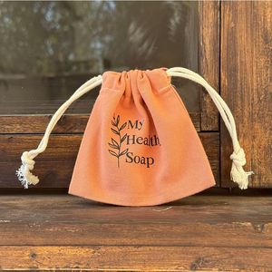 Custom Logo Gift Craft Organic Cotton Muslin <b>Canvas</b> Drawstring Dust Bag for Stickers Candles Photo <b>Frames</b> GOTS Certified - Product Image 1