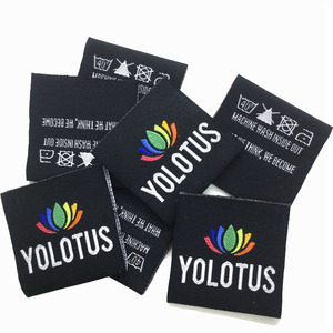 Etichette di abbigliamento in taffetà più popolari con etichetta di <span class=keywords><strong>Jeans</strong></span> a forma di rotolo antirughe con taglio Laser personalizzato in cotone - Product Image 6
