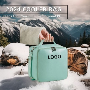 2024 personnalisable grande capacité Durable étanche thermique déjeuner sac fourre-tout PU refroidisseur pique-nique sac pour femmes et hommes - Product Image 5