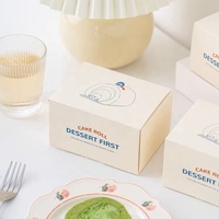 Boîte à pâtisserie blanche en papier pour cupcakes, tartes, beignets, muffins, emballage personnalisé pour boîtes à biscuits avec fenêtre