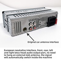 Autoradio OEM à écran tactile Android avec radio numérique DAB monocylindre, bandes AM/FM, lecteur MP3 stéréo et connectivité USB