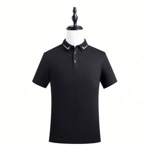 Custom High Quality Unisex Polo Shirts Models Work Polo Shirt with logo Antibacterial 7A Thin Breathable Short Sleeve Polo Shirt - Product Image 3