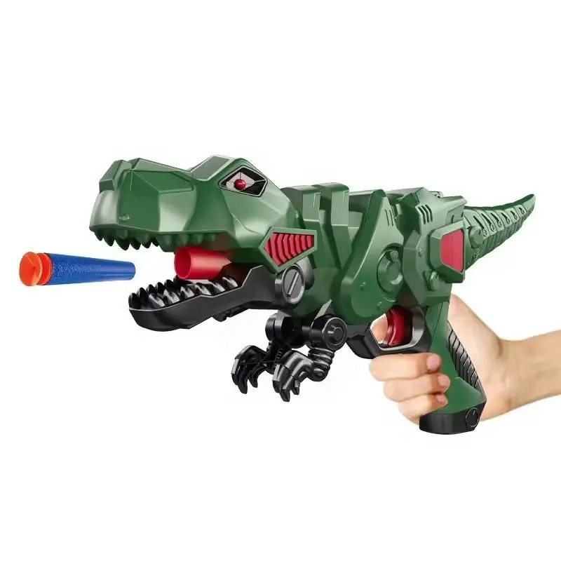 Best Verkopende Kinderen Houden Van Dinosaurus Blaster Gun Handmatig Speelgoedpistool Met Zachte Kogel Voor Kinderen Cadeau