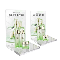 Présentoir de Comptoir Professionnel en Acrylique Transparent pour Cosmétiques, Plateau Carré pour Parfums et Soins de la Peau, Présentoir Marketing